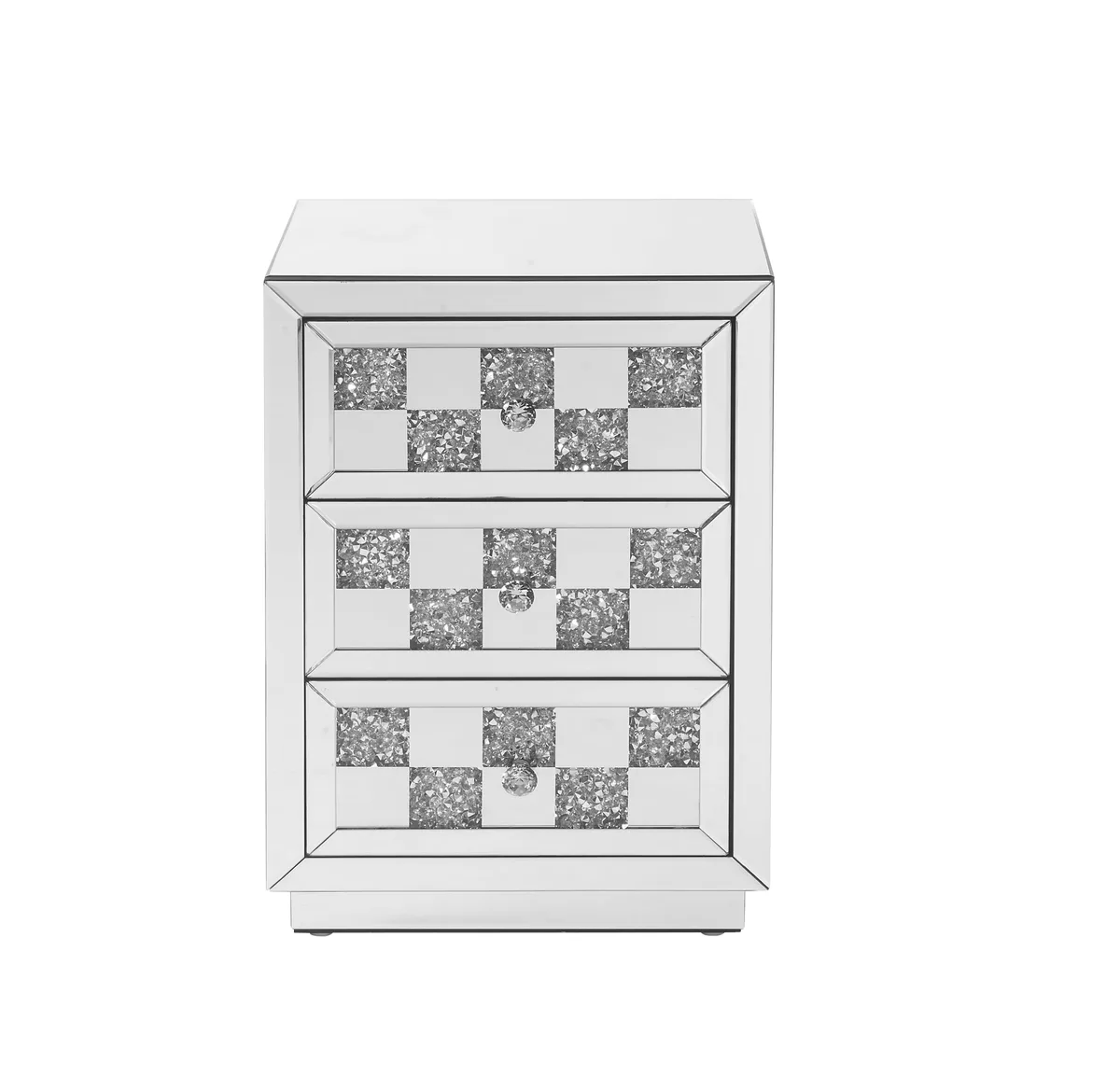 Noralie Mirrored Accent Table with Faux Diamonds — view 3
