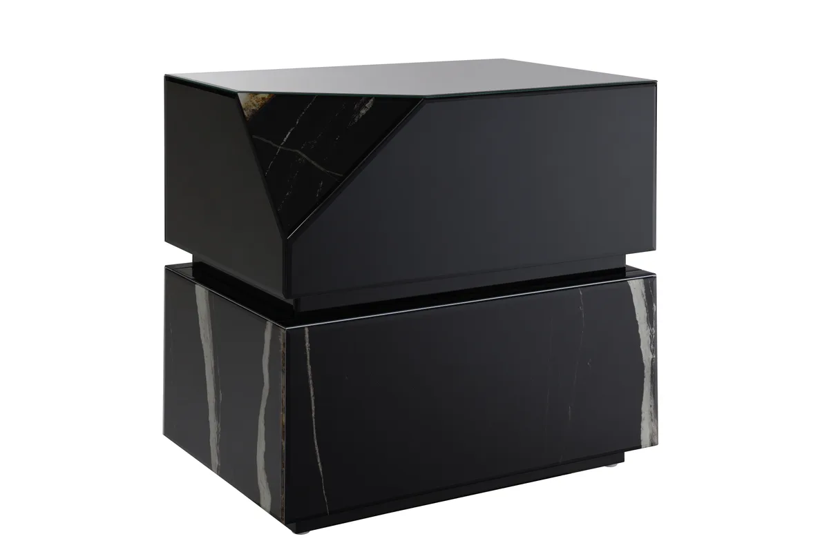 Acme Drisana Black Mirrored Finish End Table — view 1