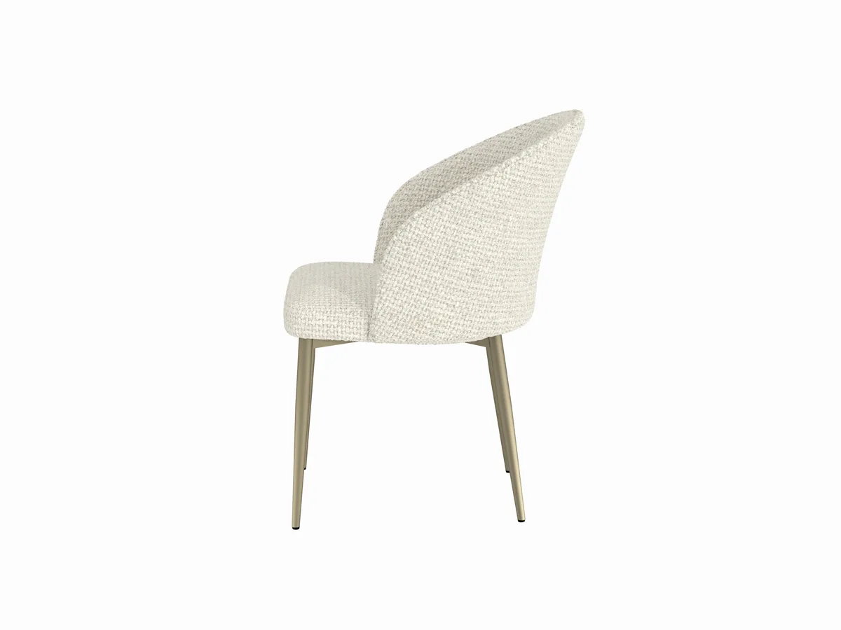 Acme Cora White Fabric Side Chair (Set of 2) — view 4