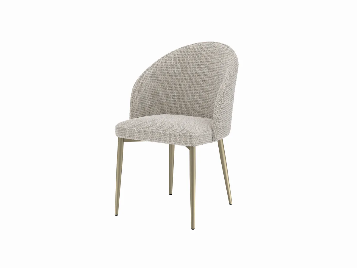 Acme Cora Champagne Fabric Side Chair (Set of 2) — view 4