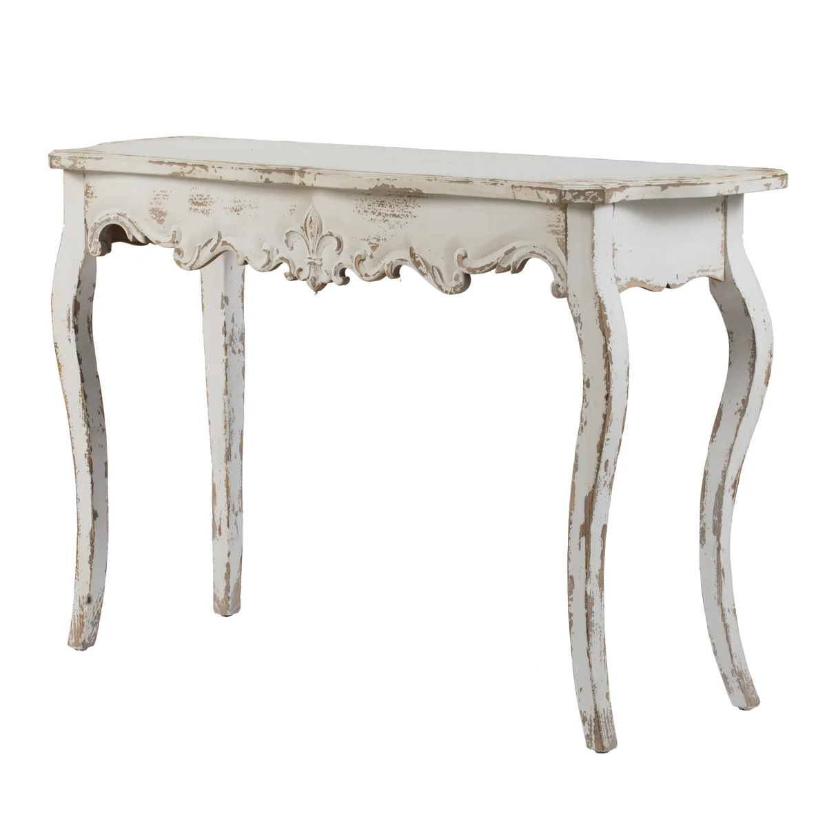46" x 16.5" x 30" Slimline Whitewash Console Table — view 2