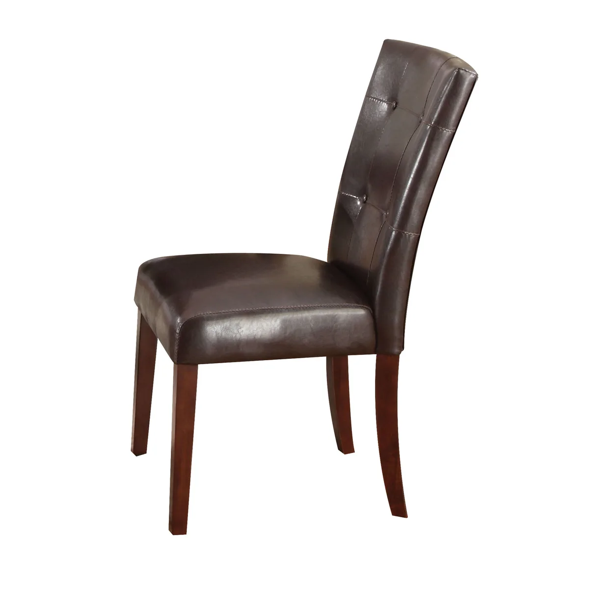 Acme Danville Side Chair (Set - 2) in Espresso PU & Walnut 07054 — view 1