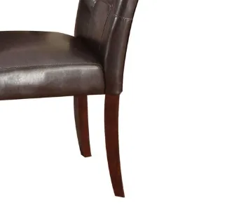 Acme Danville Side Chair (Set - 2) in Espresso PU & Walnut 07054 — view 4