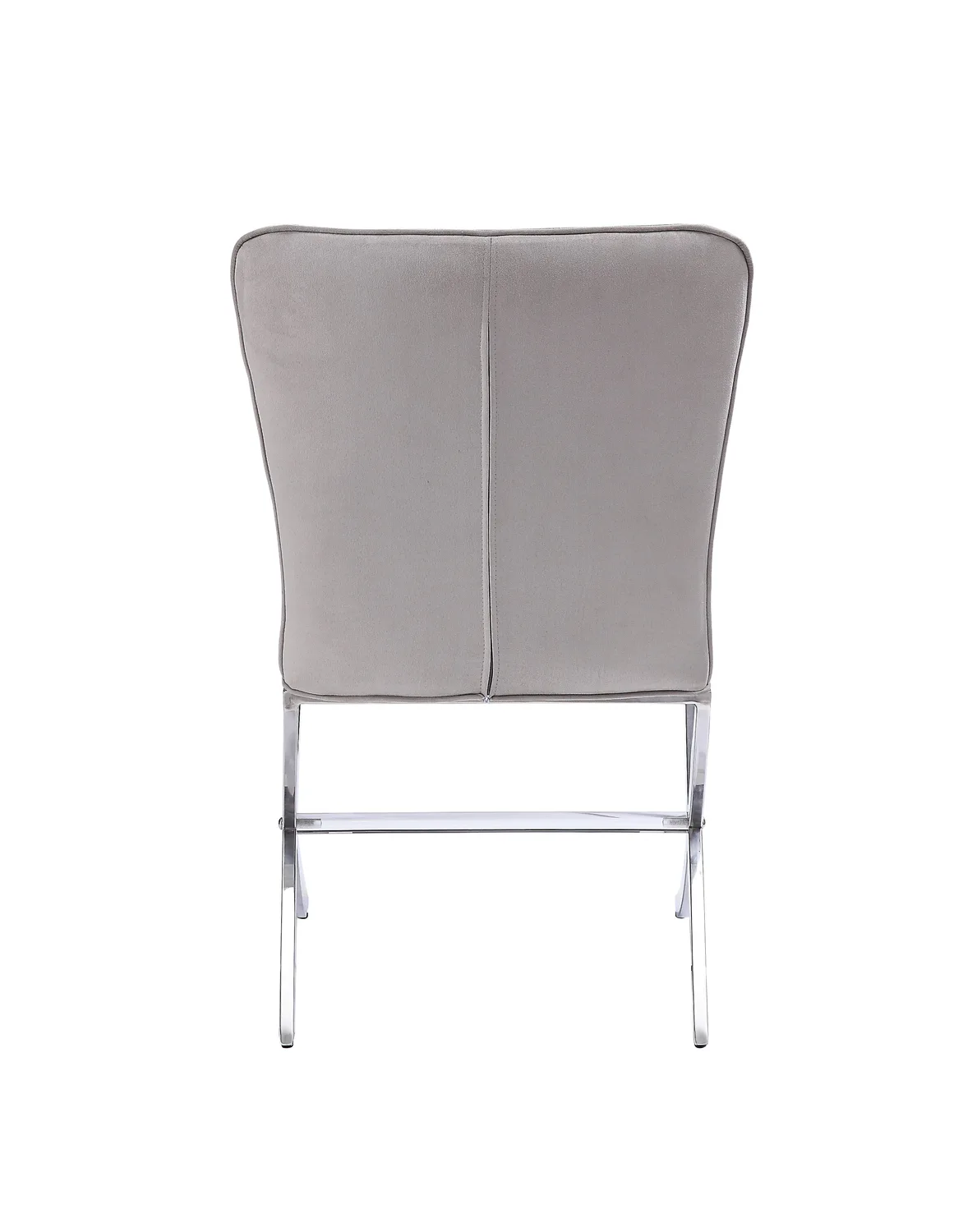 Acme Daire Side Chair (Set - 2) in Velvet & Chrome 71182 — view 4
