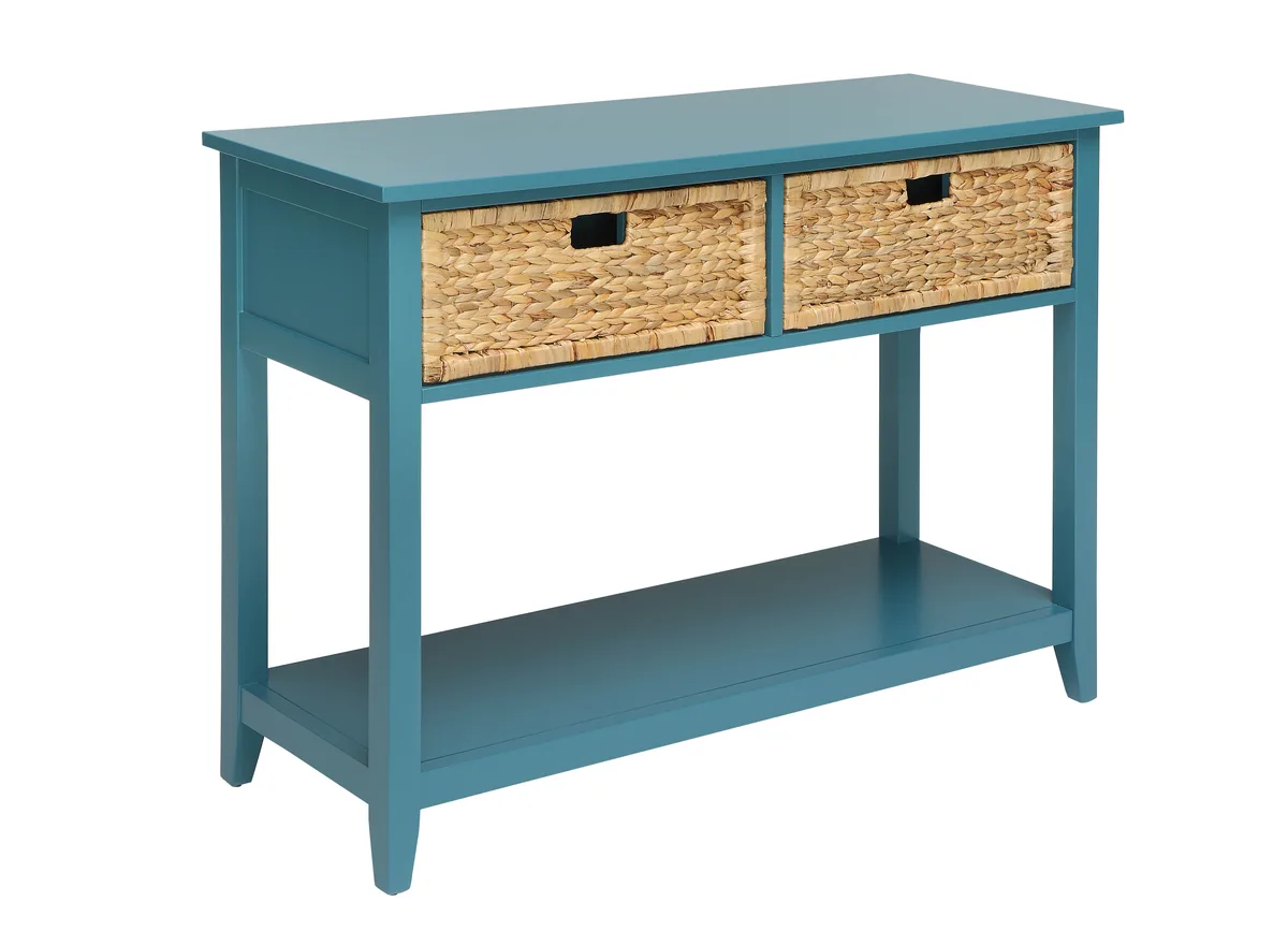 Flavius Console Table in Teal 90266 — view 4