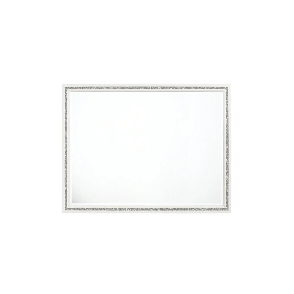 Acme Haiden Mirror, White Finish 28454 — view 2