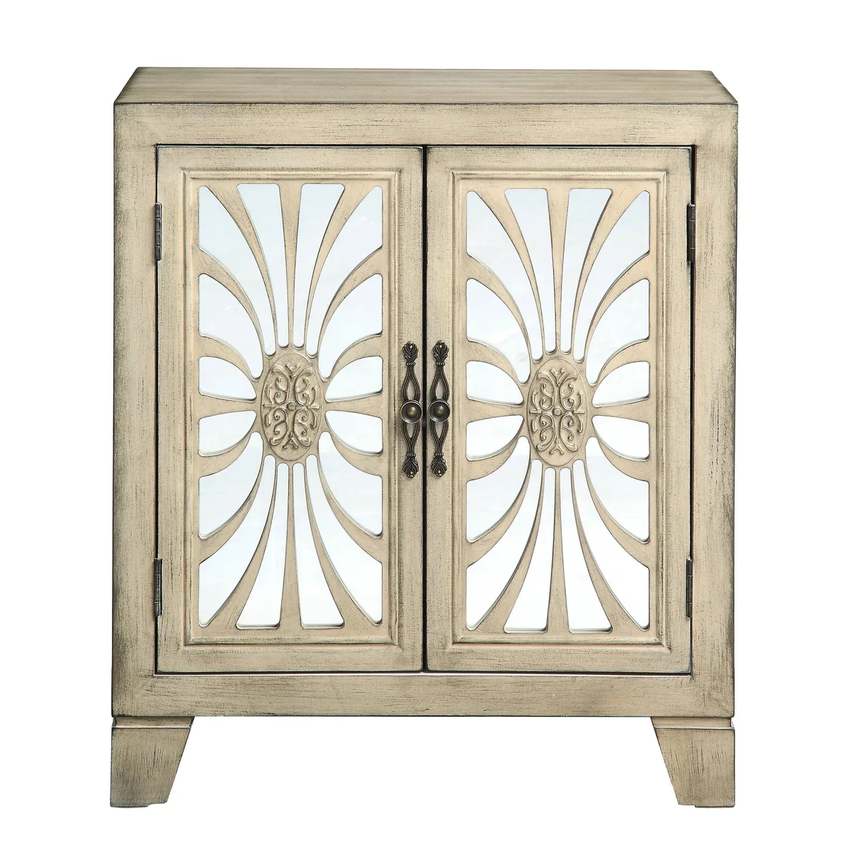 Acme Nalani Console Table in Antique White Finish — view 3