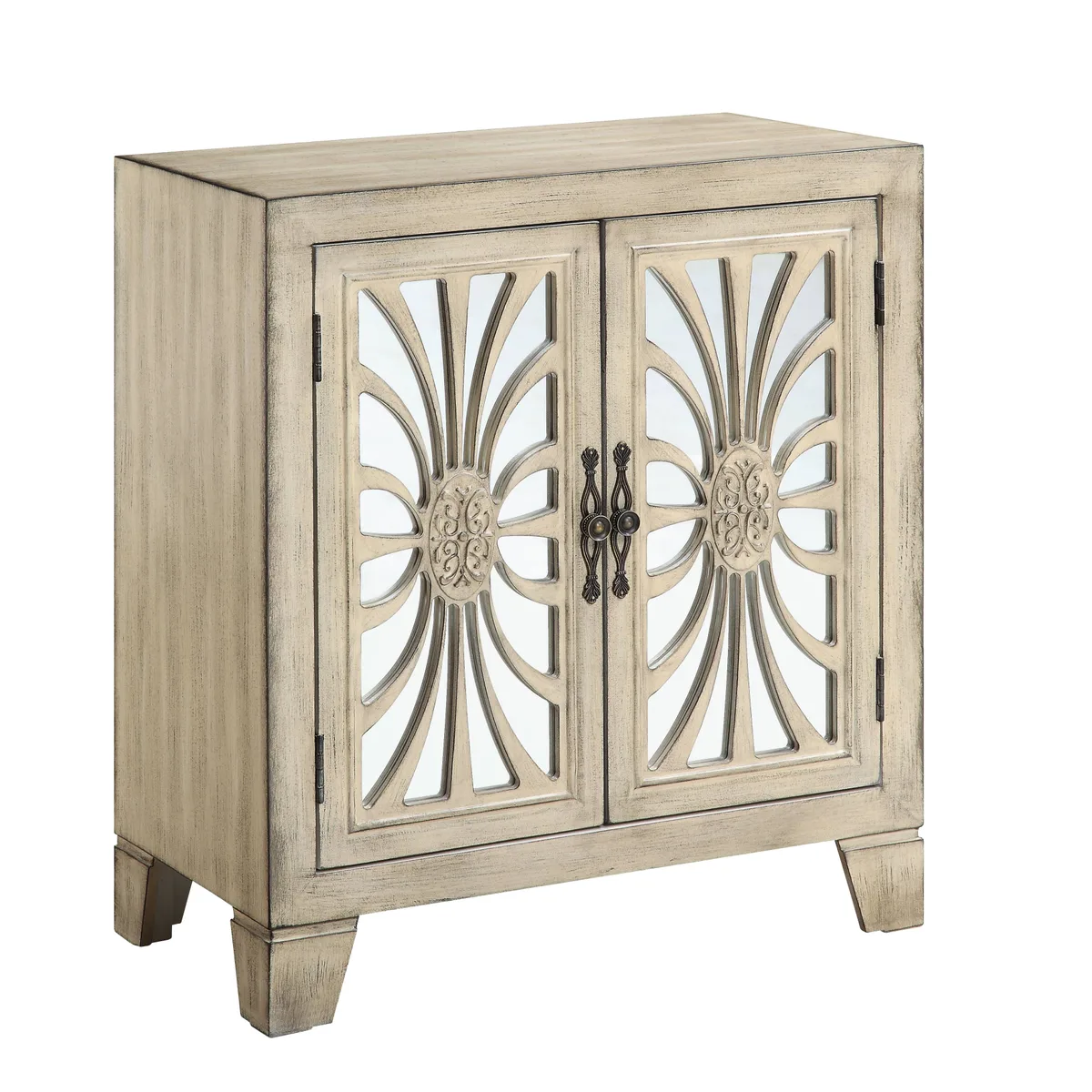 Acme Nalani Console Table in Antique White Finish — view 4
