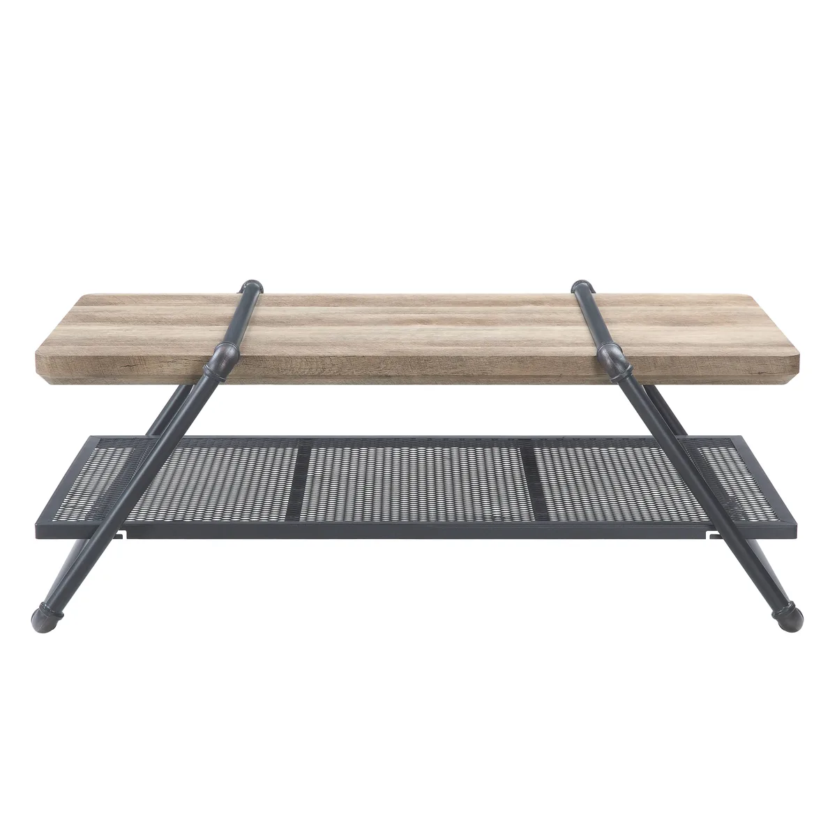 Acme Brantley Coffee Table in Oak & Sandy Gray Finish — view 3
