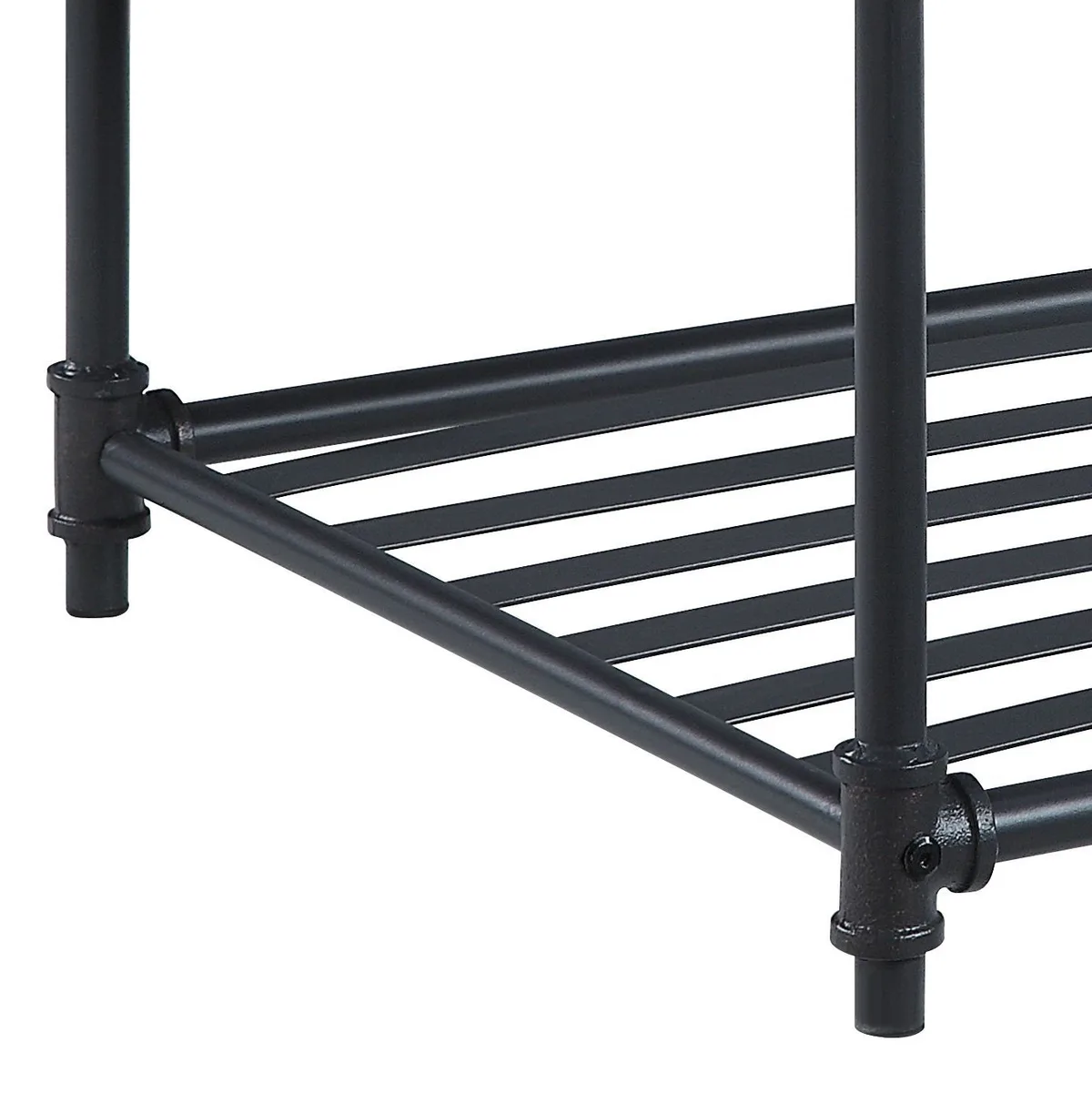Brantley End Table in Oak & Sandy Black Finish — view 2