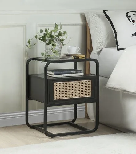 Acme Colson Accent Table, Black Finish — view 1