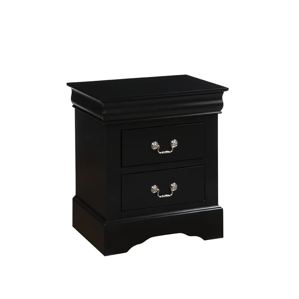 Acme Louis Philippe III Nightstand in Black 19503 — view 3