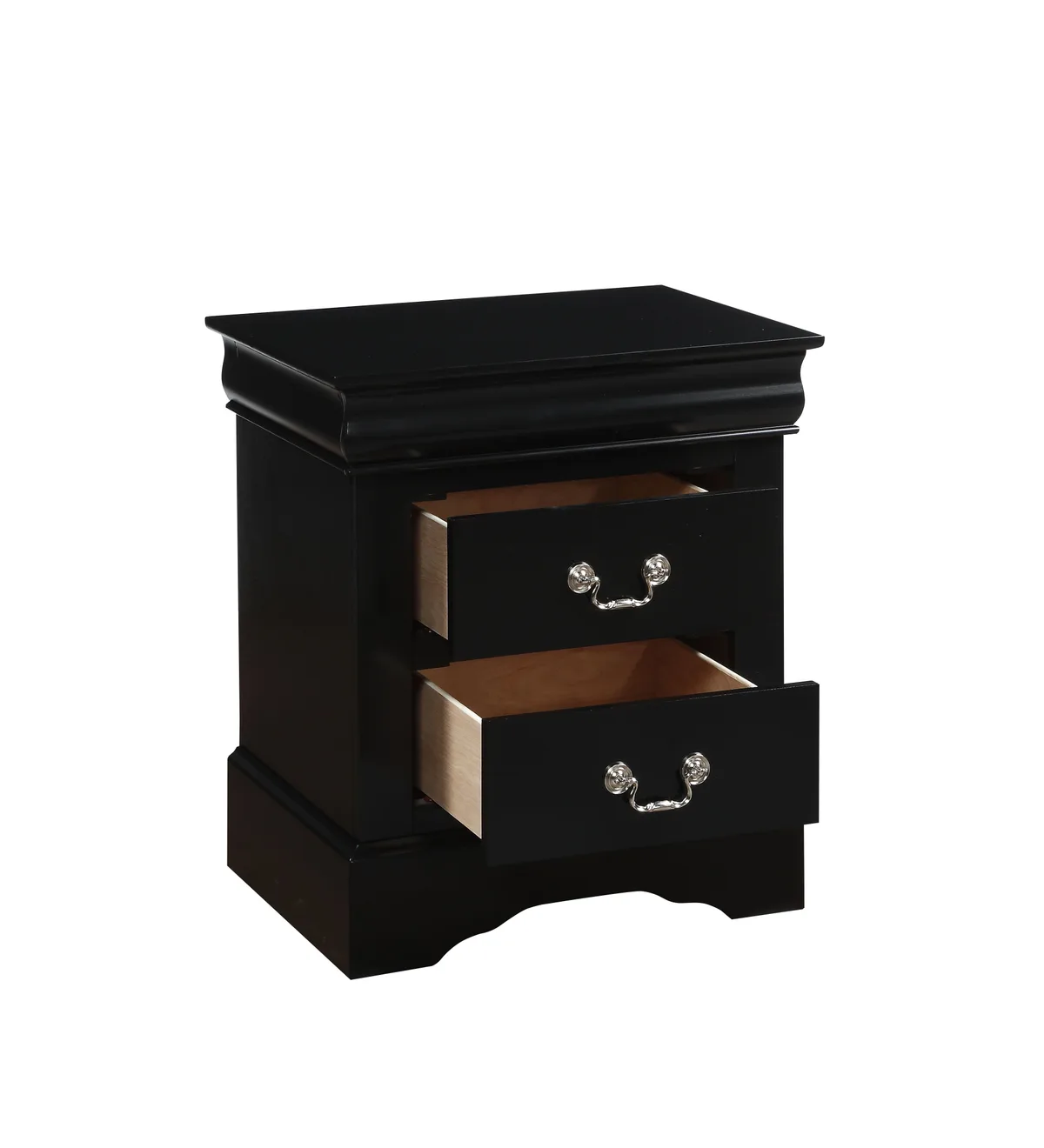 Acme Louis Philippe III Nightstand in Black 19503 — view 4