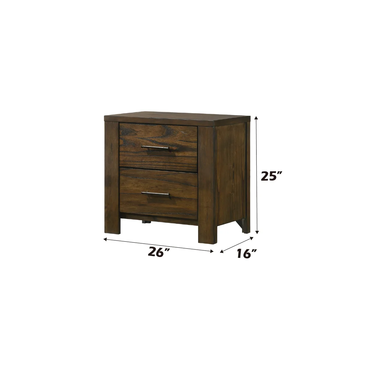 Merrilee Nightstand in Oak 21683 — view 3