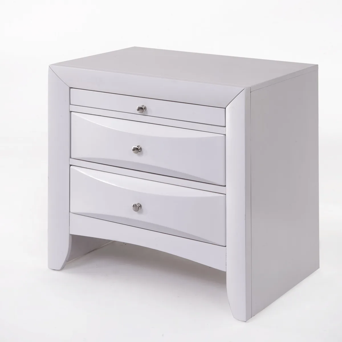 Acme Ireland Nightstand in White 21704 — view 2