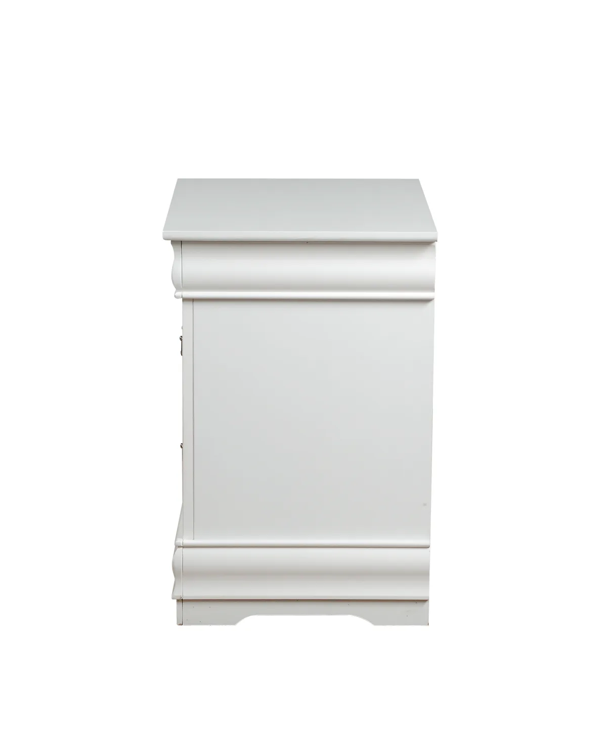 Louis Philippe Nightstand in White 23833 — view 4