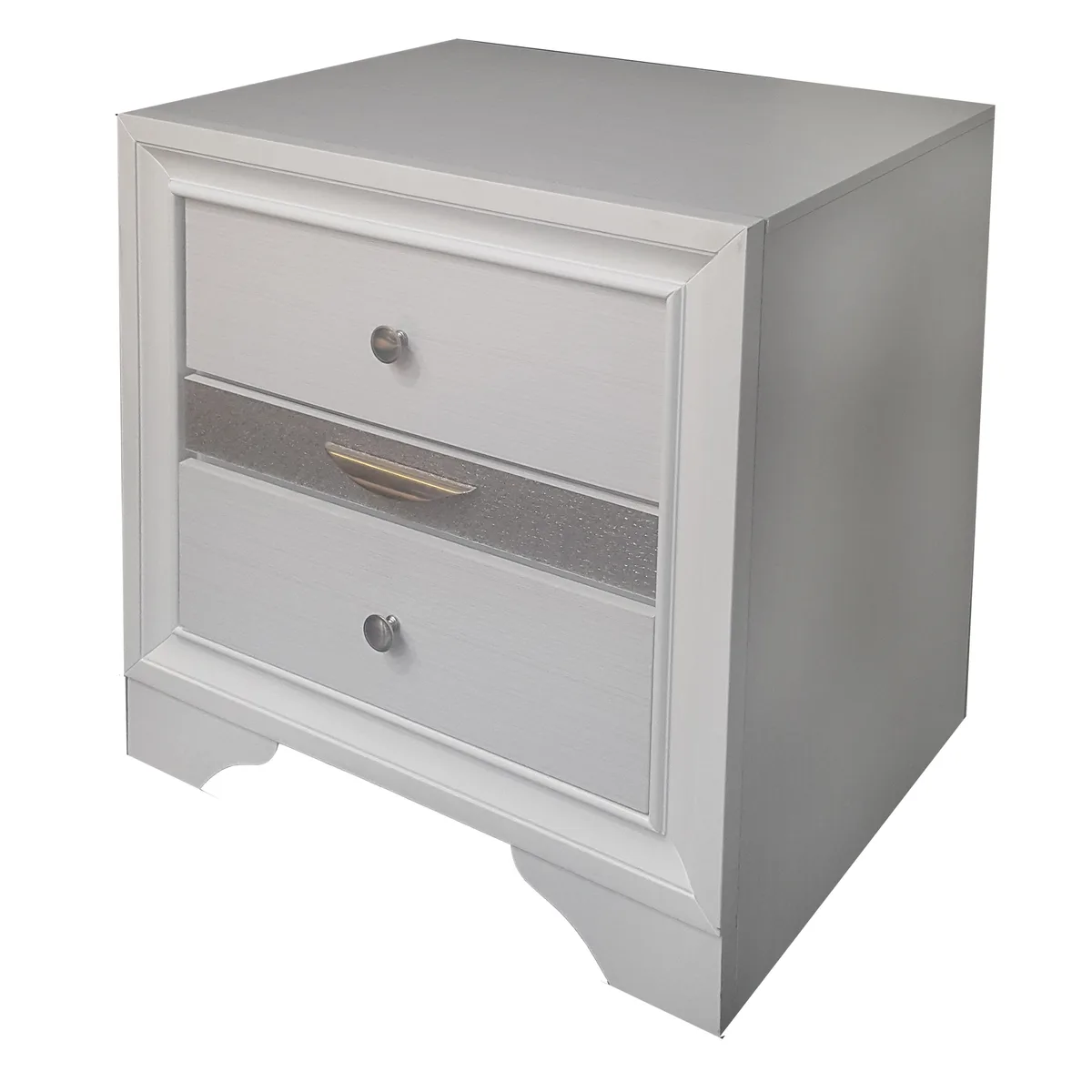 Naima Nightstand in White 25773 — view 1