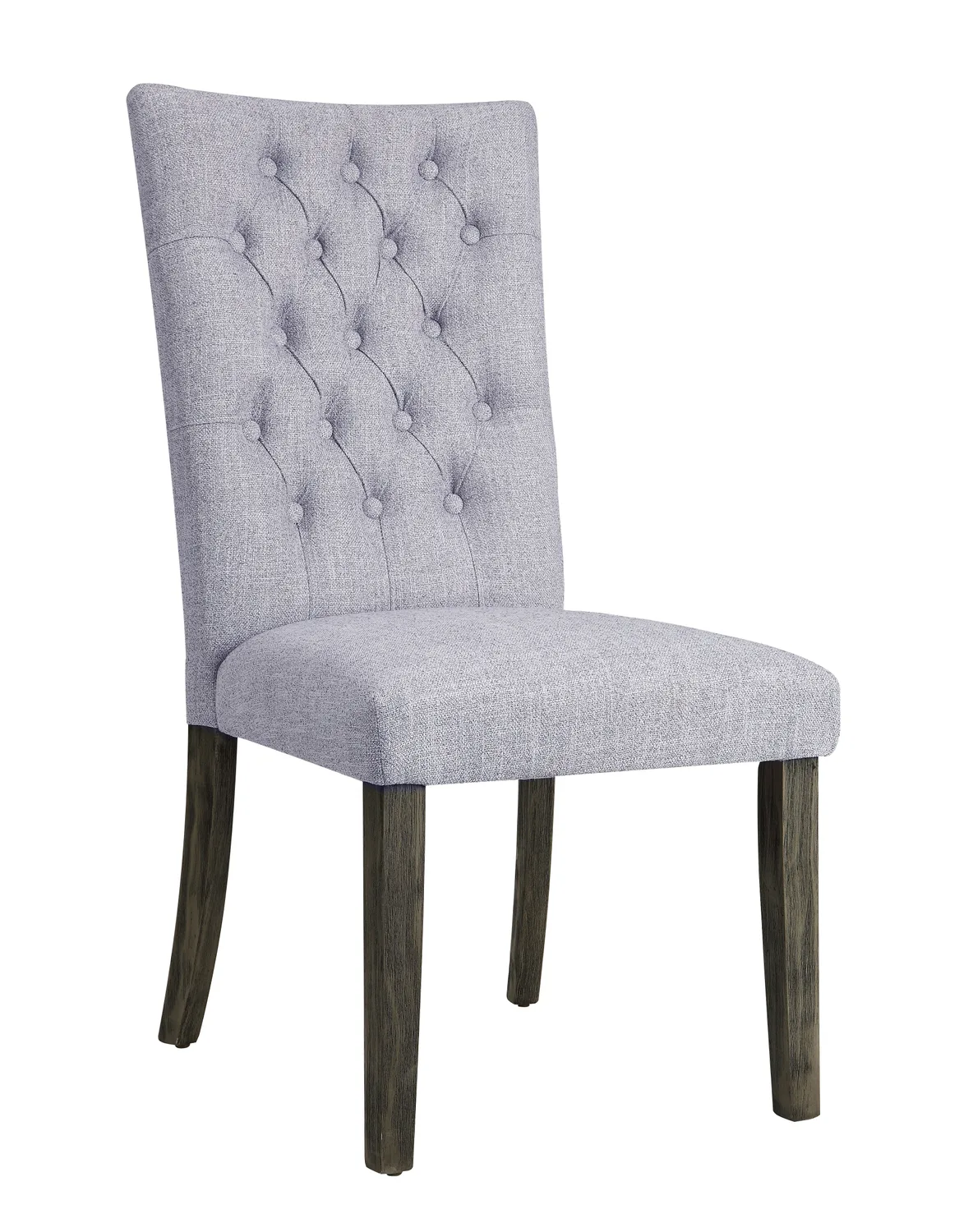 Merel Side Chair (Set - 2) in Gray Fabric & Gray Oak 70168 — view 1
