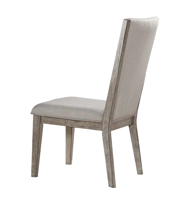 Rocky Side Chair (Set - 2) in Fabric & Gray Oak 72862 — view 3