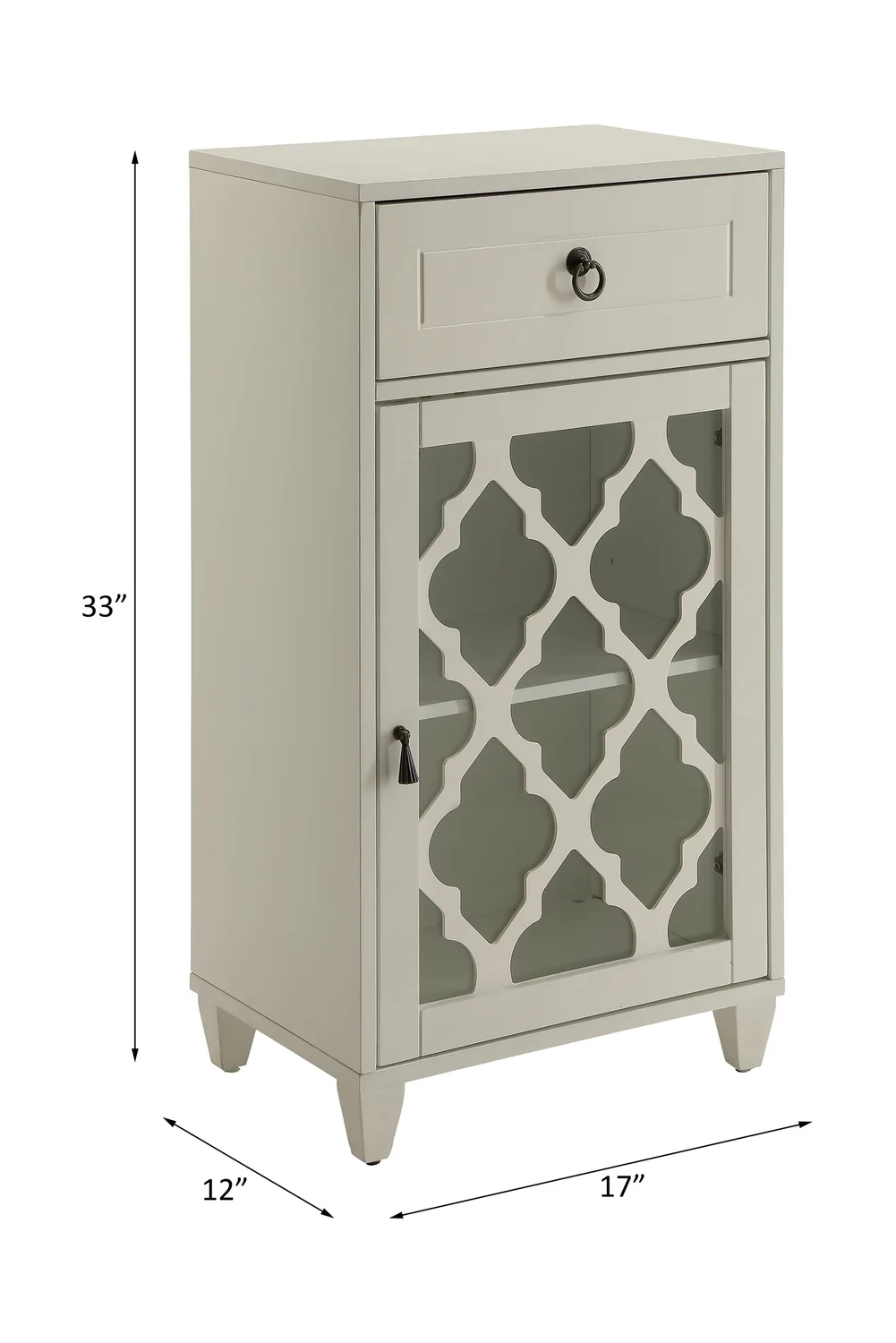 Acme Ceara Cabinet in White 97378 — view 4