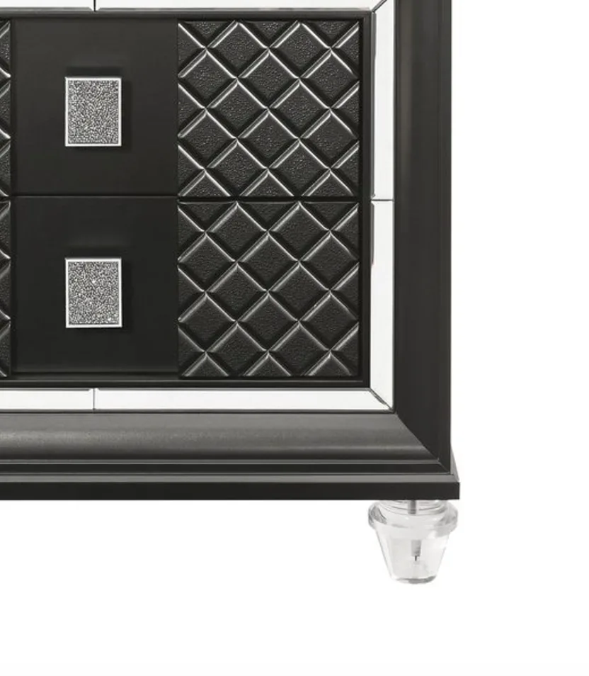 Sawyer Nightstand, Metallic Gray 27973 — view 2