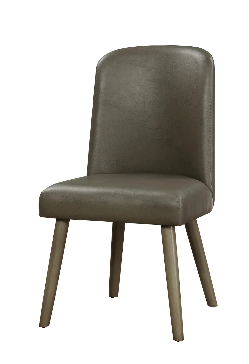 Waylon Side Chair (Set - 2), Gray PU & Gray Oak (2Pc/1Ctn) 72202 — view 4