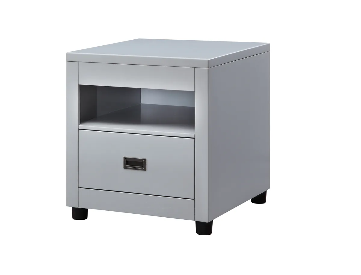 Acme Eleanor End Table, Dove Gray 87107 — view 1