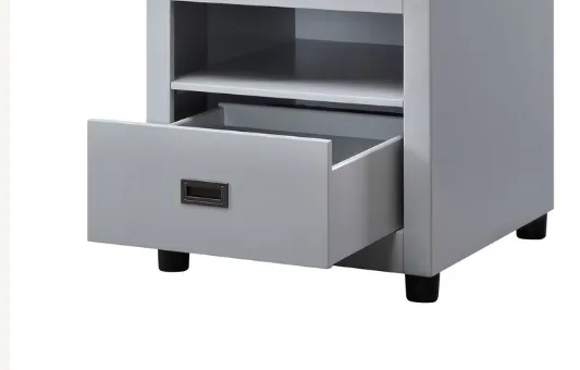 Acme Eleanor End Table, Dove Gray 87107 — view 2