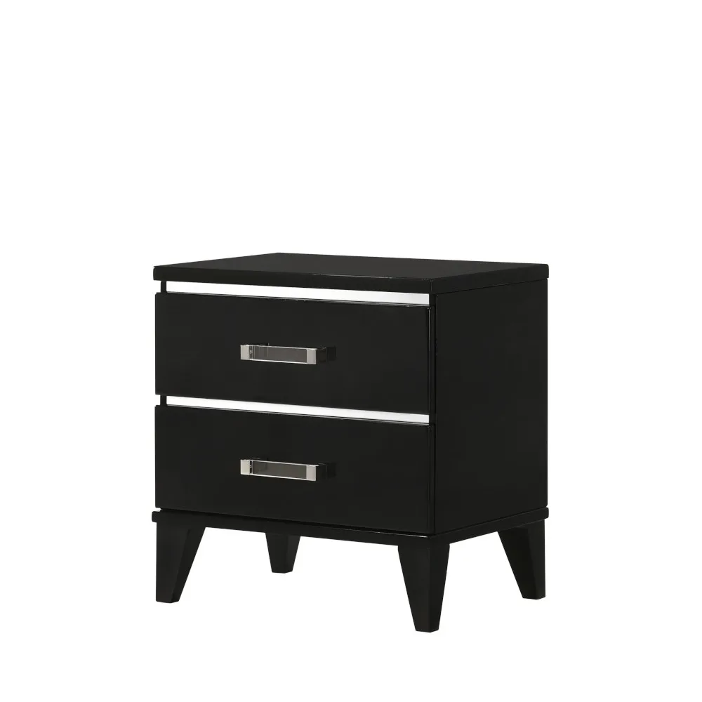 Acme Chelsie Nightstand• Black Finish 27413 — view 4