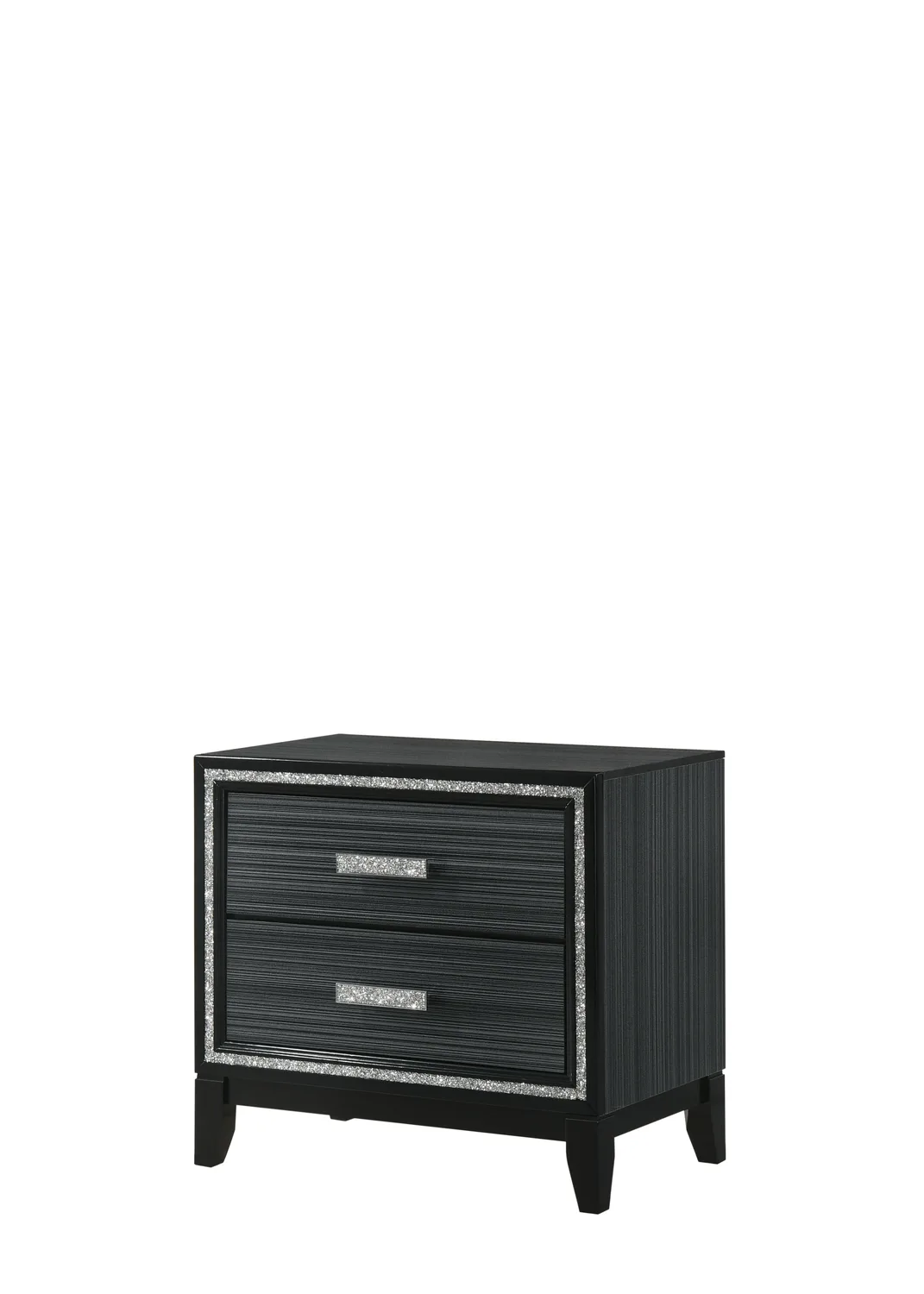 Haiden Nightstand, Weathered Black Finish 28433 — view 1