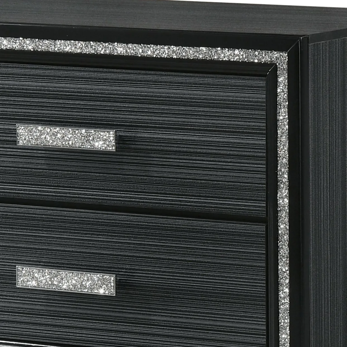 Haiden Nightstand, Weathered Black Finish 28433 — view 3