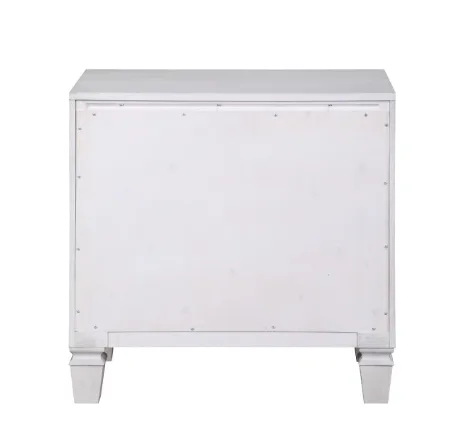Acme Katia Nightstand in Rustic Gray & White Finish — view 2