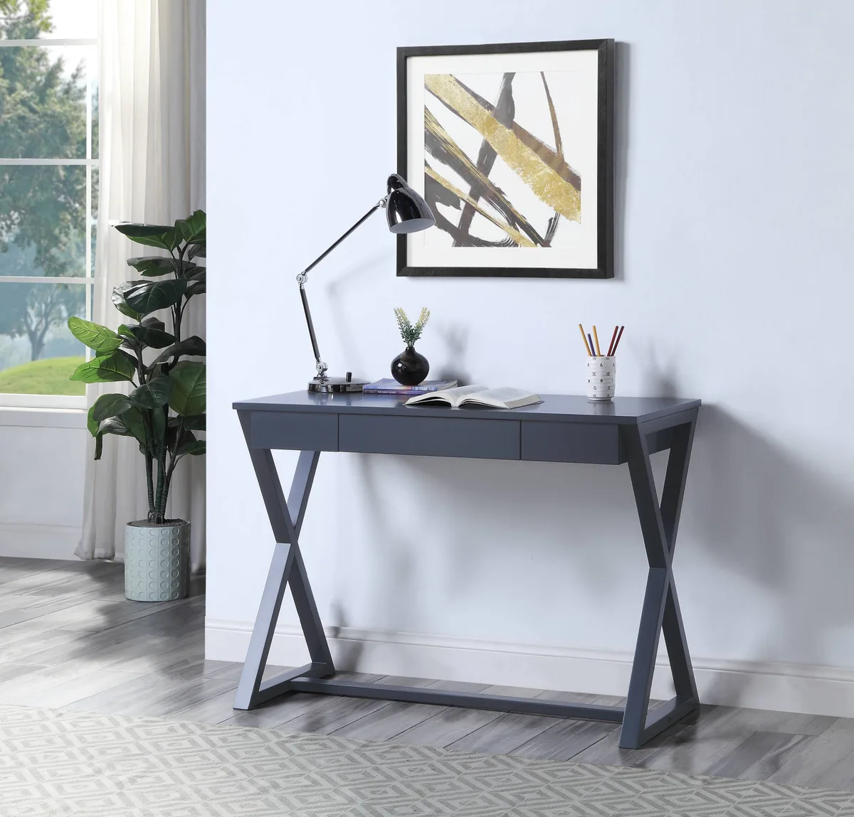 Acme NALO Console Table in Black Finish — view 4