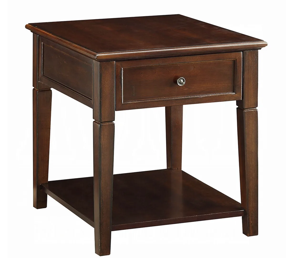 Acme Malachi End Table in Walnut 80255 — view 4