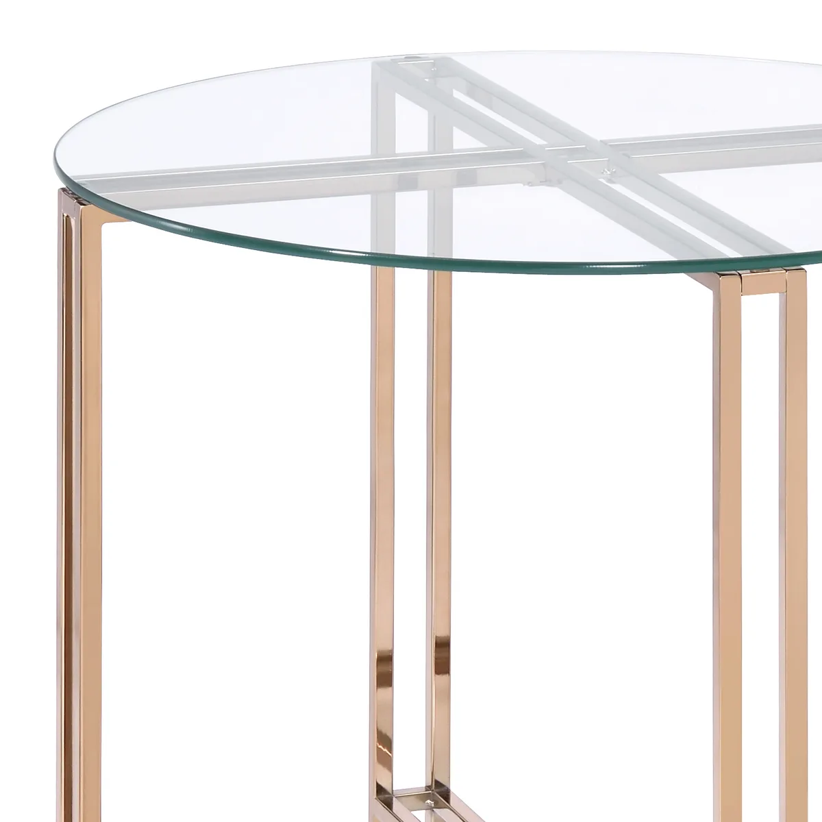 Acme Veises End Table, Champagne 82997 — view 3