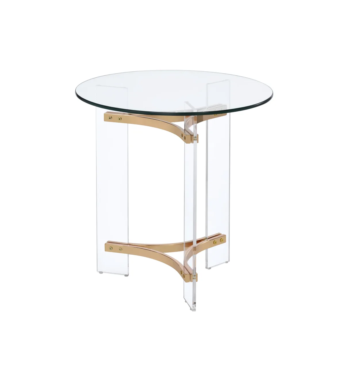 Acme Sosi End Table, Gold Finish — view 1
