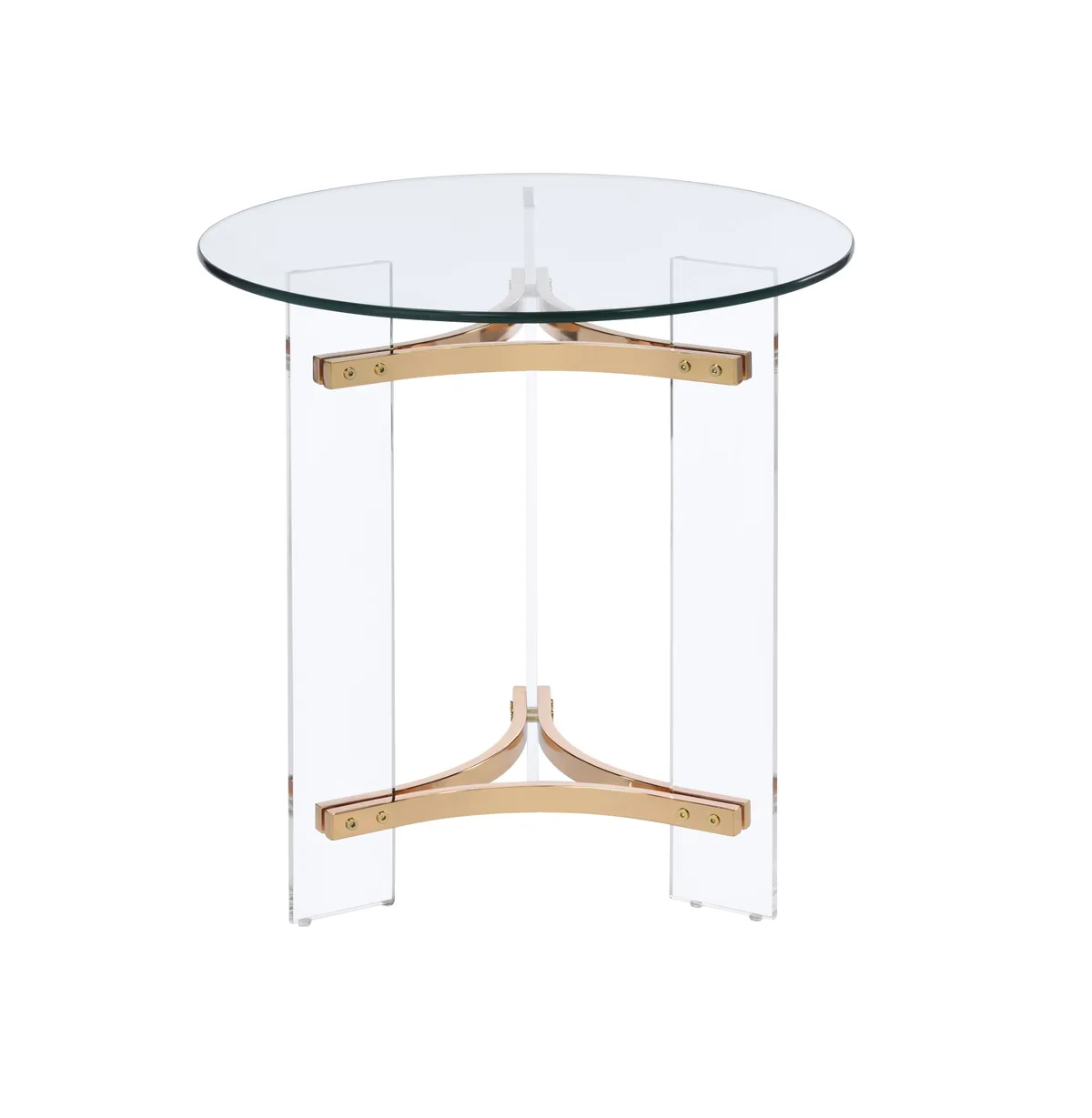 Acme Sosi End Table, Gold Finish — view 2