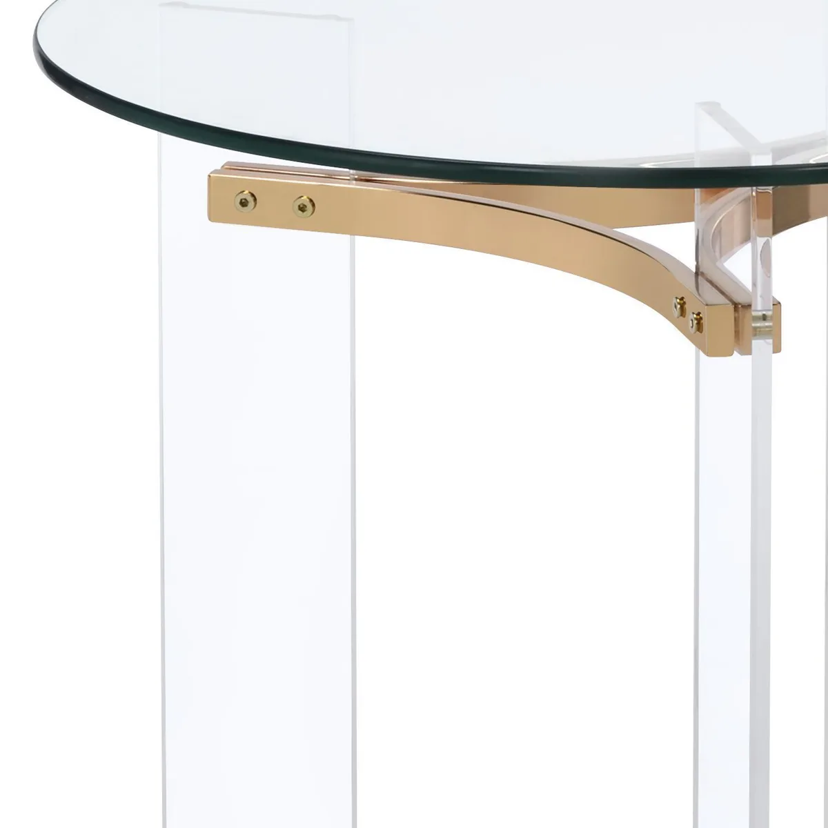 Acme Sosi End Table, Gold Finish — view 3