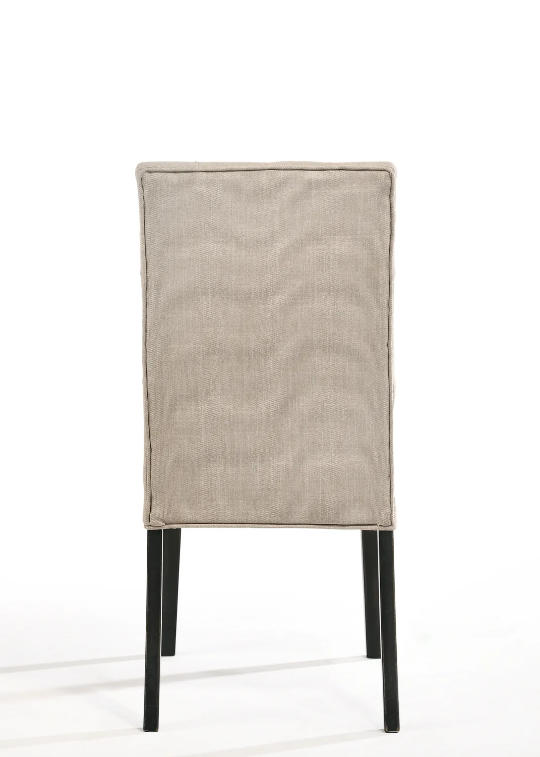 Acme Morland Side Chair (Set - 2) in Tan Linen & Vintage Black 74647 — view 2