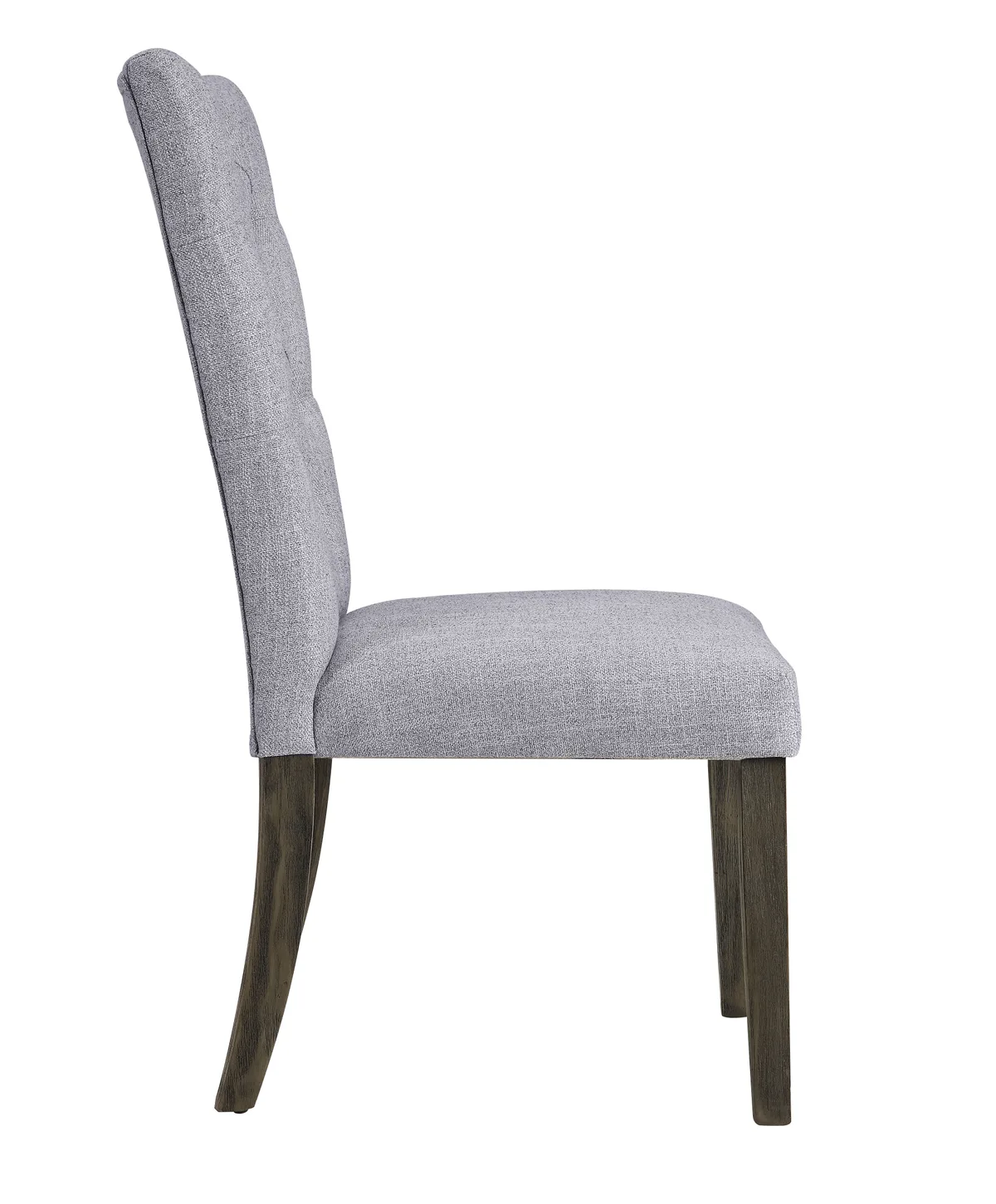 Acme Merel Side Chair (Set - 2) in Gray Fabric & Gray Oak 70168 — view 2