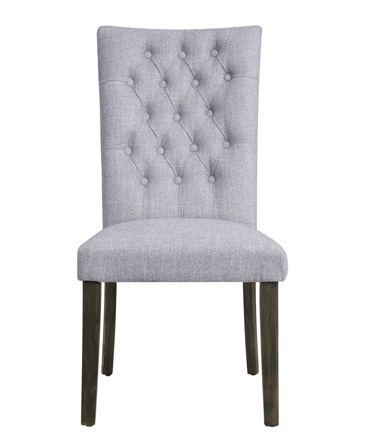 Acme Merel Side Chair (Set - 2) in Gray Fabric & Gray Oak 70168 — view 3