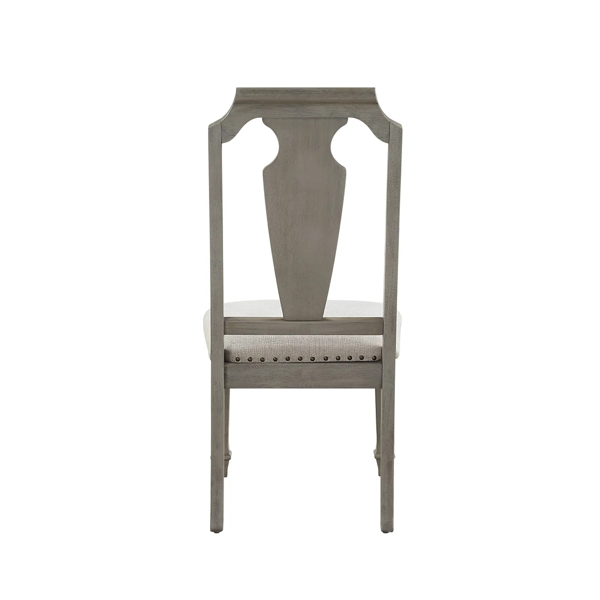 Zumala Side Chair (Set - 2), Beige Linen & Weathered Oak Finish 73262 — view 4